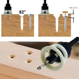 5-delige Verzinkborenset met diepte-instelling Professioneel